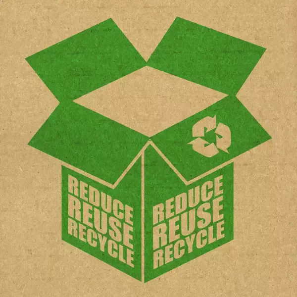 Logo de reducir, reutilizar y reciclar, las 3R